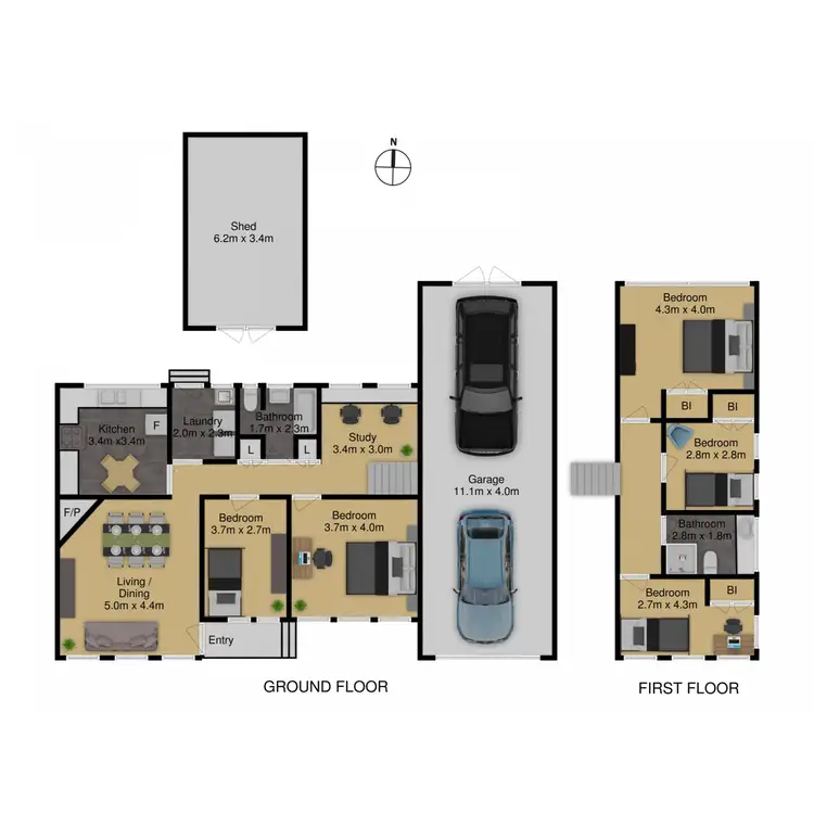 Floorplan of Homely house listing, 8 Abbott Street, Yarralumla ACT 2600