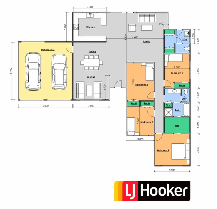 Floorplan of Homely house listing, 6 Kodi Close, Old Bar NSW 2430