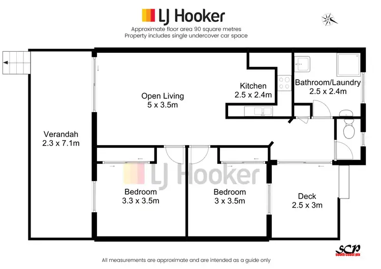 Floorplan of Homely unit listing, 5/17-19 Peter Crescent, Batehaven NSW 2536