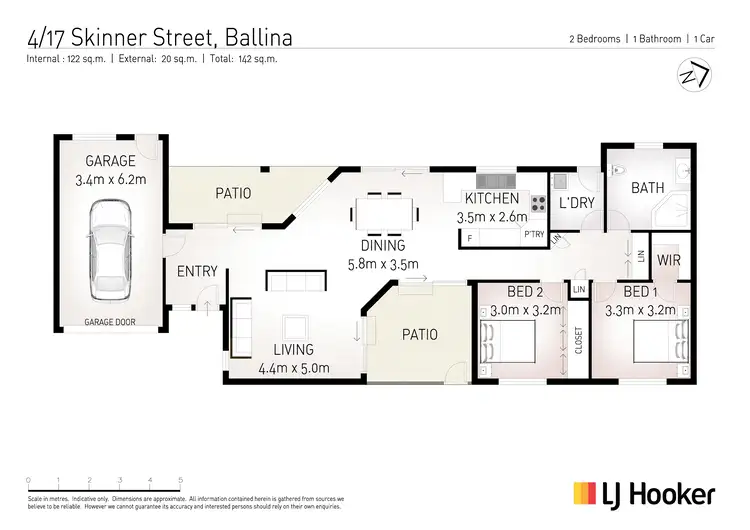 Floorplan of Homely unit listing, 4/17 Skinner Street, Ballina NSW 2478
