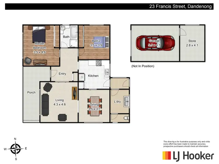 Floorplan of Homely house listing, 23 Francis Street, Dandenong VIC 3175
