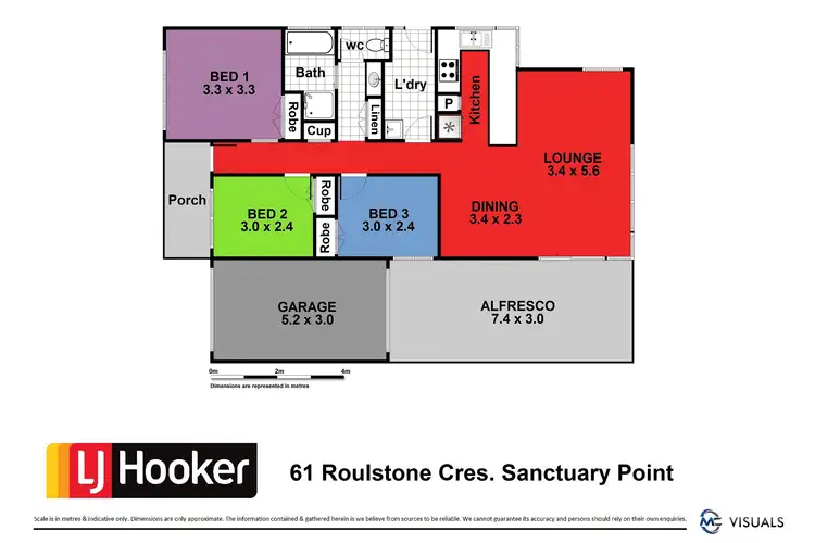 Floorplan of Homely house listing, 61 Roulstone Crescent, Sanctuary Point NSW 2540