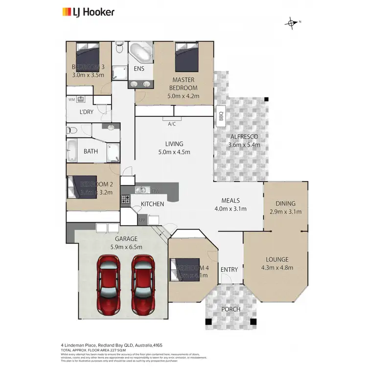 Floorplan of Homely house listing, 4 Lindeman Place, Redland Bay QLD 4165