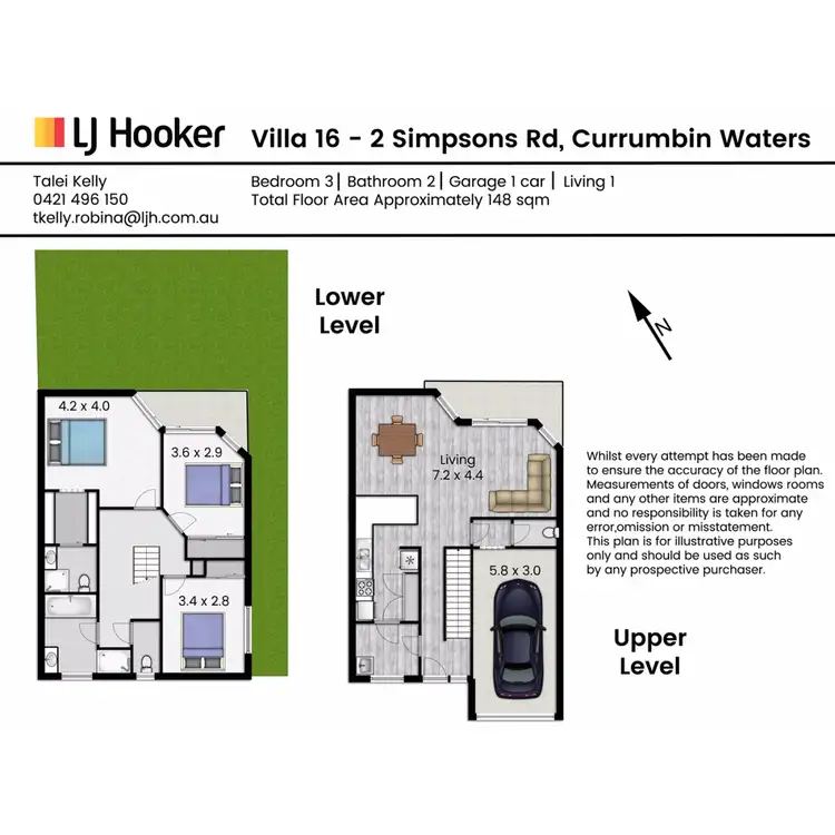Floorplan of Homely townhouse listing, 16/2 Simpsons Road, Currumbin Waters QLD 4223