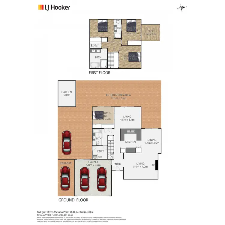 Floorplan of Homely house listing, 16 Egret Drive, Victoria Point QLD 4165