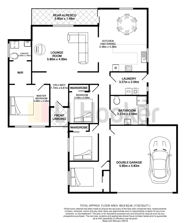 Floorplan of Homely house listing, 60 Stonebridge Drive, Cessnock NSW 2325