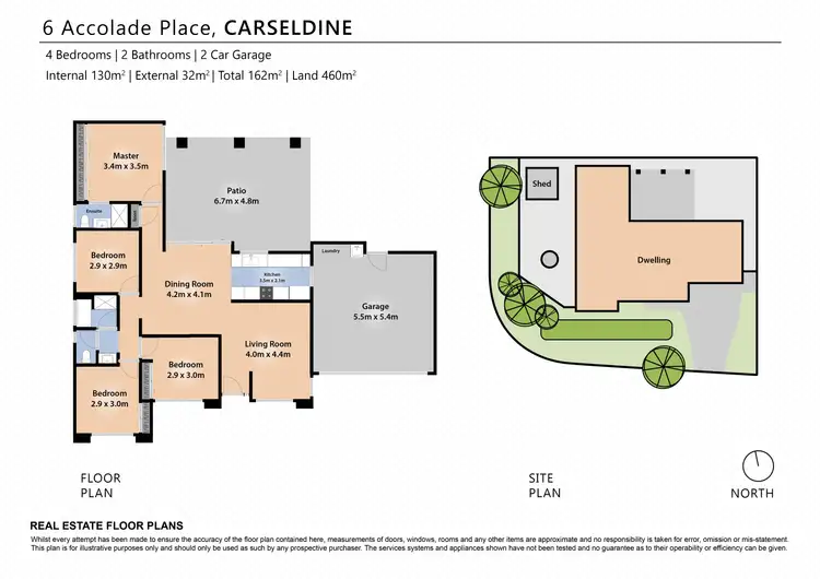 Floorplan of Homely house listing, 6 Accolade Place, Carseldine QLD 4034