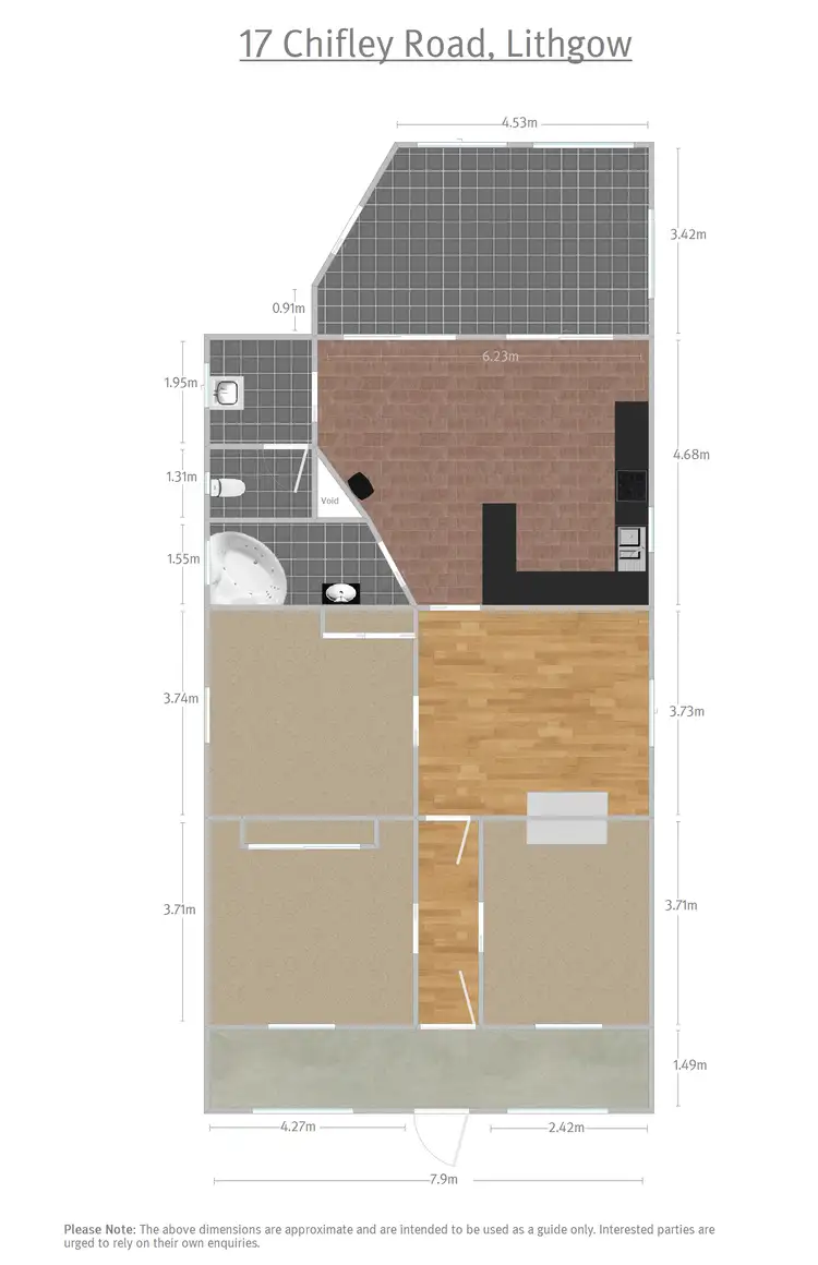 Floorplan of Homely house listing, 17 Chifley Road, Lithgow NSW 2790