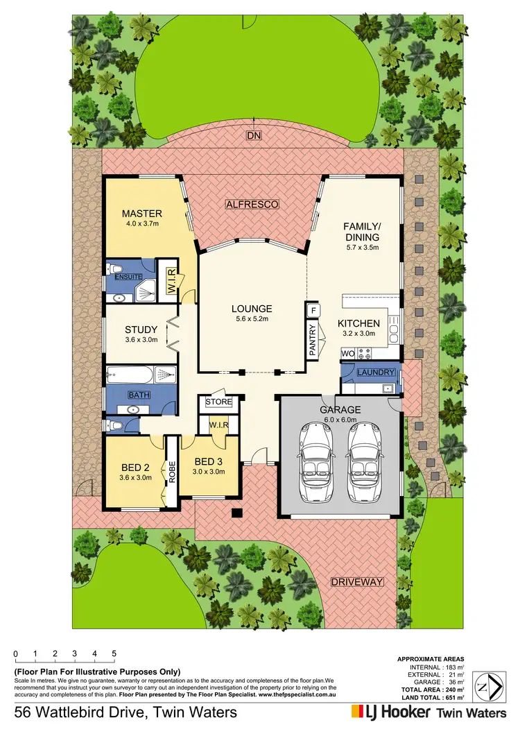 Floorplan of Homely house listing, 56 Wattlebird Drive, Twin Waters QLD 4564