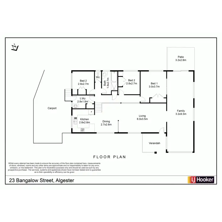 Floorplan of Homely house listing, 23 Bangalow Street, Algester QLD 4115