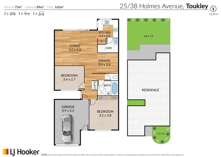 Floorplan of Homely villa listing, 25/38 Holmes Avenue, Toukley NSW 2263