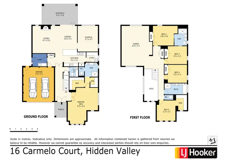 Floorplan of Homely house listing, 16 Carmelo Court, Hidden Valley VIC 3756