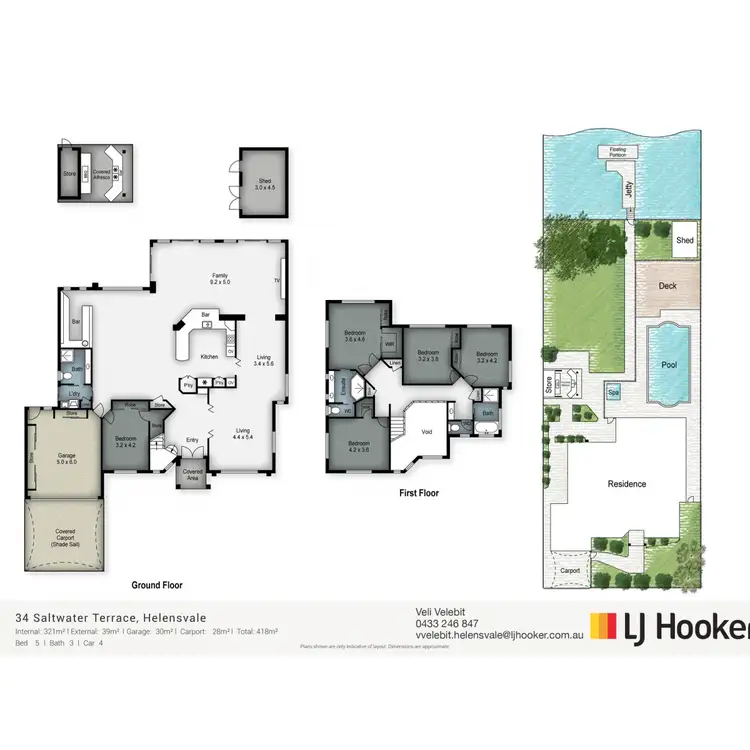 Floorplan of Homely house listing, 34 Saltwater Terrace, Helensvale QLD 4212