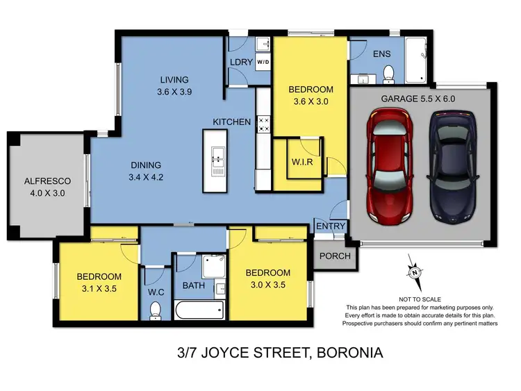 Floorplan of Homely unit listing, 3/7 Joyce Street, Boronia VIC 3155