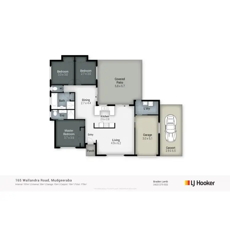 Floorplan of Homely house listing, 165 Wallandra Road, Mudgeeraba QLD 4213