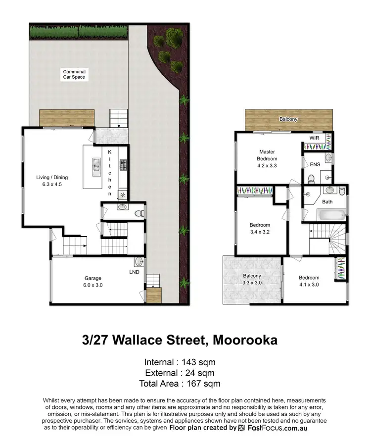 Floorplan of Homely townhouse listing, 3/27 Wallace Street, Moorooka QLD 4105