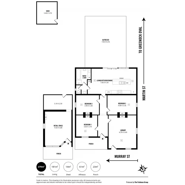 Floorplan of Homely house listing, 12 Murray Street, Greenock SA 5360