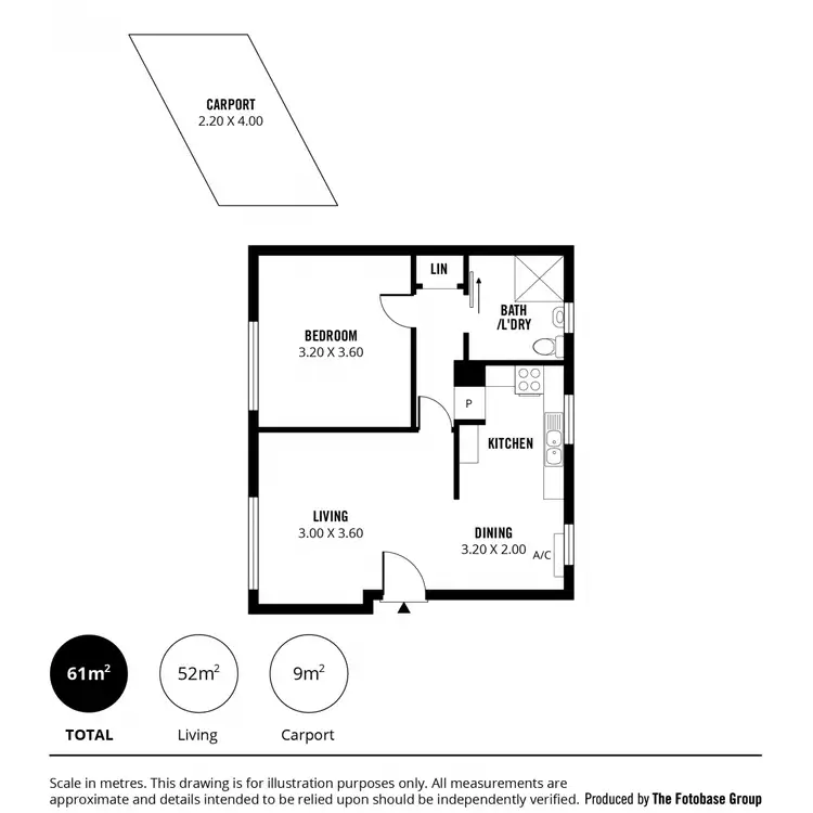 Floorplan of Homely unit listing, 2/9 Keys Road, Lower Mitcham SA 5062