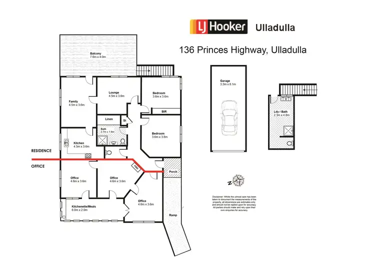 Floorplan of Homely house listing, 136 Princes Highway, Ulladulla NSW 2539