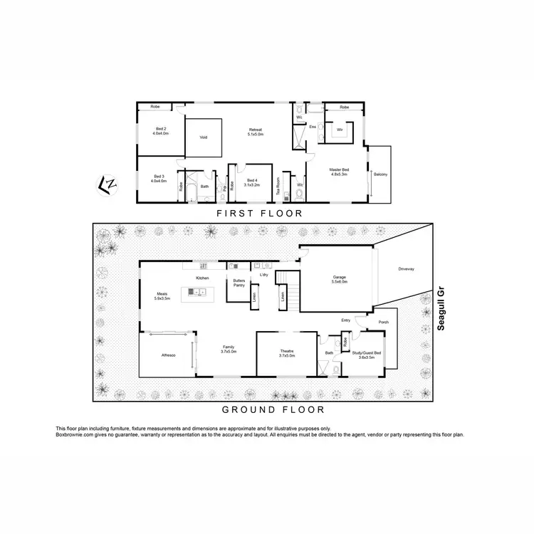 Floorplan of Homely house listing, 19 Seagull Grove, Point Cook VIC 3030