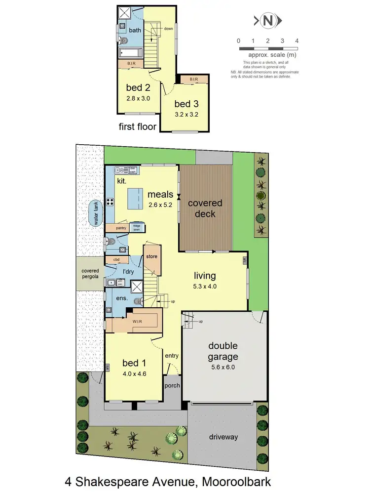 Floorplan of Homely house listing, 4 Shakespeare Avenue, Mooroolbark VIC 3138