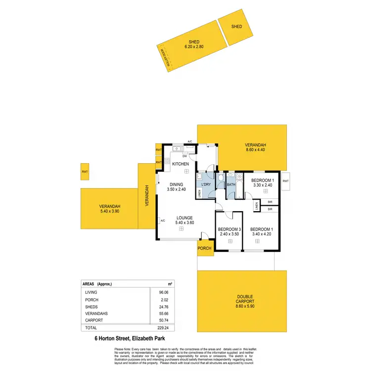 Floorplan of Homely house listing, 6 Horton Street, Elizabeth Park SA 5113