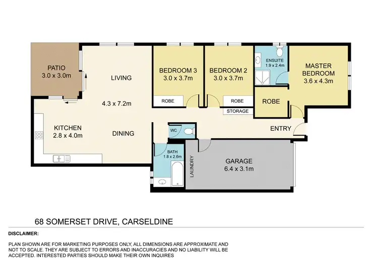 Floorplan of Homely house listing, 68 Somerset Drive, Carseldine QLD 4034