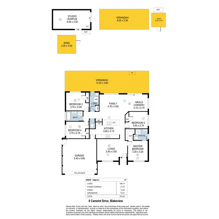 Floorplan of Homely house listing, 8 Camelot Drive, Blakeview SA 5114