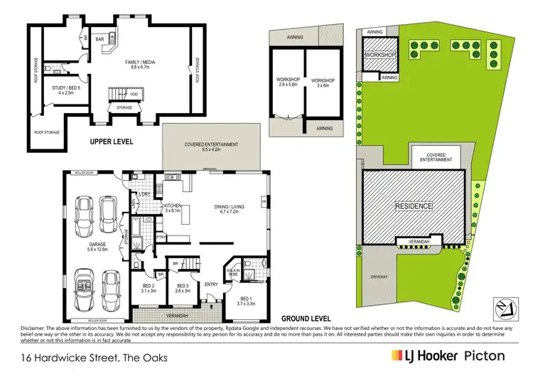 Floorplan of Homely house listing, 16 Hardwicke Street, The Oaks NSW 2570