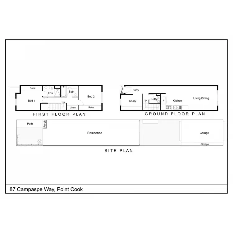 Floorplan of Homely house listing, 87 Campaspe Way, Point Cook VIC 3030