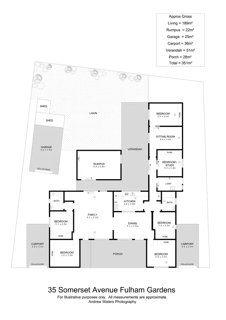 Floorplan of Homely house listing, 35 Somerset Avenue, Fulham Gardens SA 5024