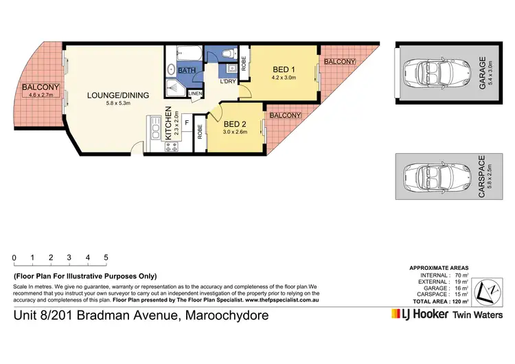 Floorplan of Homely unit listing, 8/201-203 Bradman Avenue, Maroochydore QLD 4558