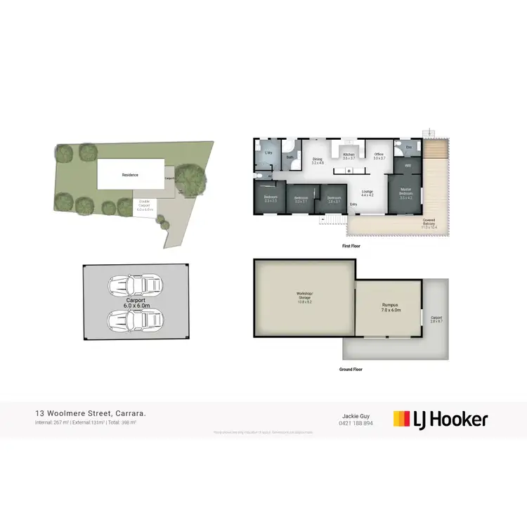 Floorplan of Homely house listing, 13 Woolmere Street, Carrara QLD 4211