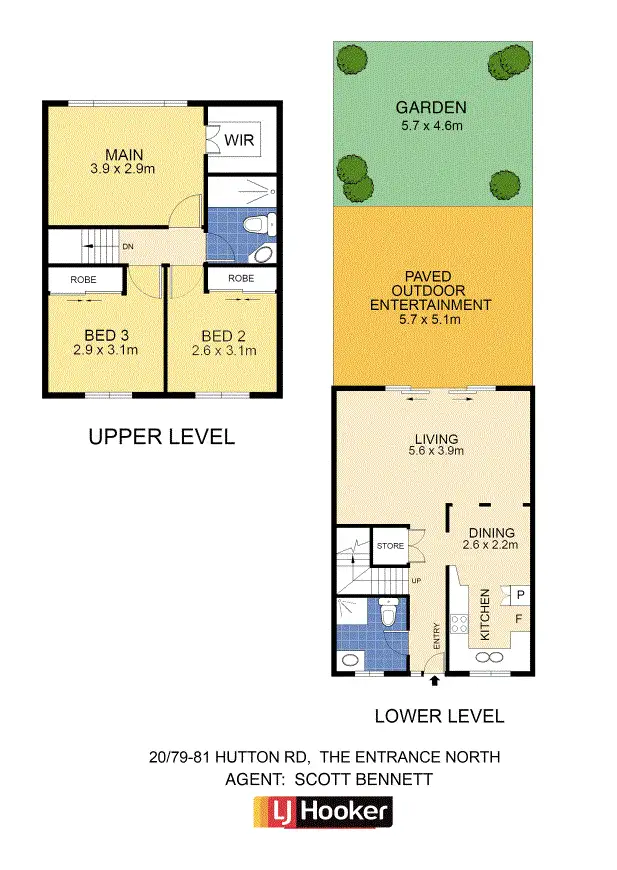 Floorplan of Homely townhouse listing, 20/79-83 Hutton Road, The Entrance North NSW 2261