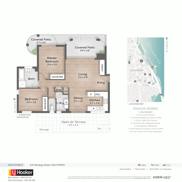 Floorplan of Homely unit listing, 2/9 Railway Street, Southport QLD 4215