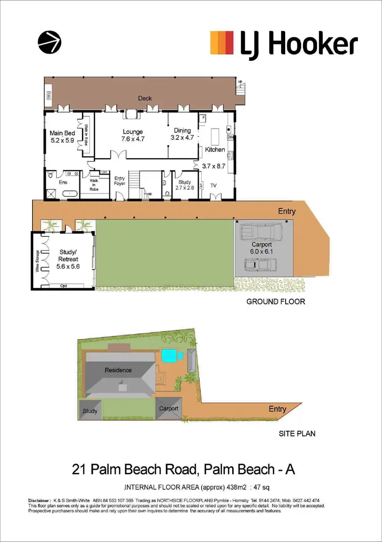 Floorplan of Homely house listing, 21a-b Palm Beach Road Road, Palm Beach NSW 2108