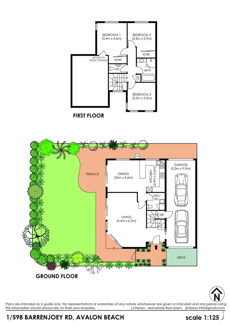 Floorplan of Homely townhouse listing, 1/598 Barrenjoey Road, Avalon Beach NSW 2107
