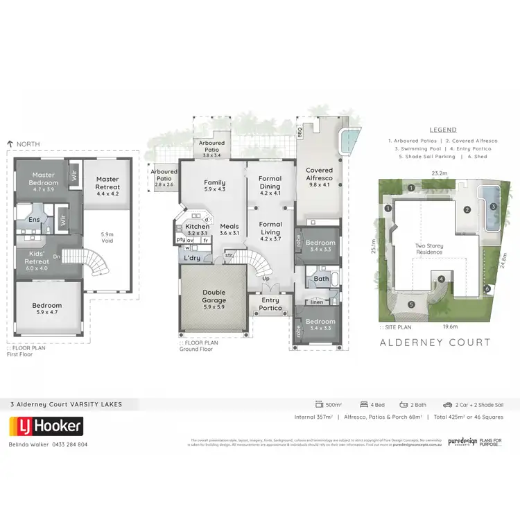 Floorplan of Homely house listing, 3 Alderney Court, Varsity Lakes QLD 4227