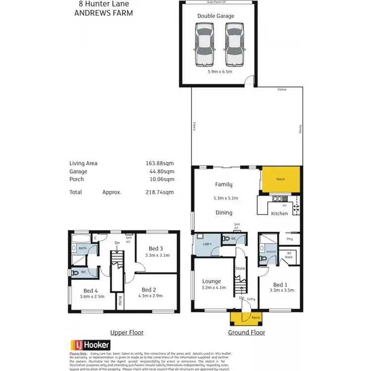 Floorplan of Homely house listing, 8 Hunter Lane, Andrews Farm SA 5114