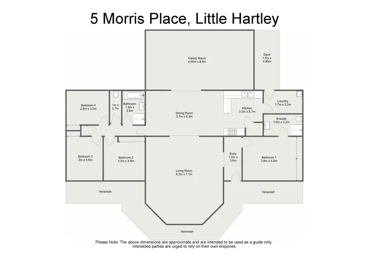 Floorplan of Homely rural property listing, 5 Morris Place, Little Hartley NSW 2790