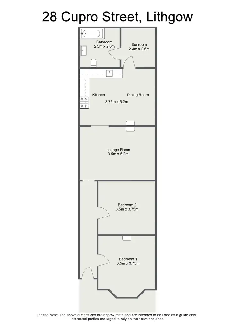 Floorplan of Homely house listing, 28 Cupro Street, Lithgow NSW 2790