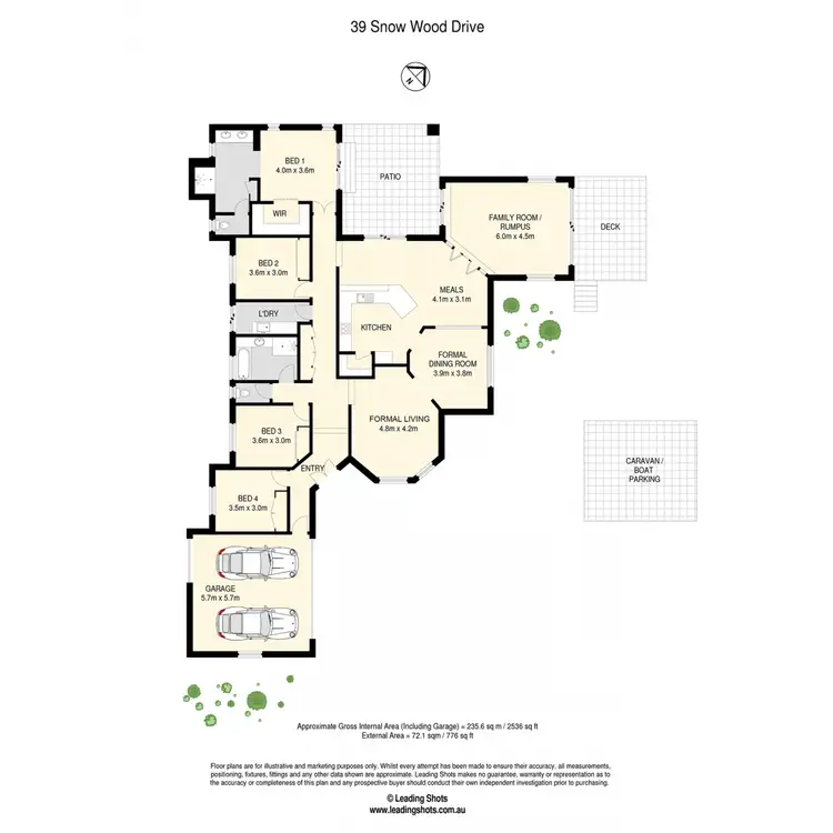 Floorplan of Homely house listing, 39 Snow Wood Drive, Eatons Hill QLD 4037