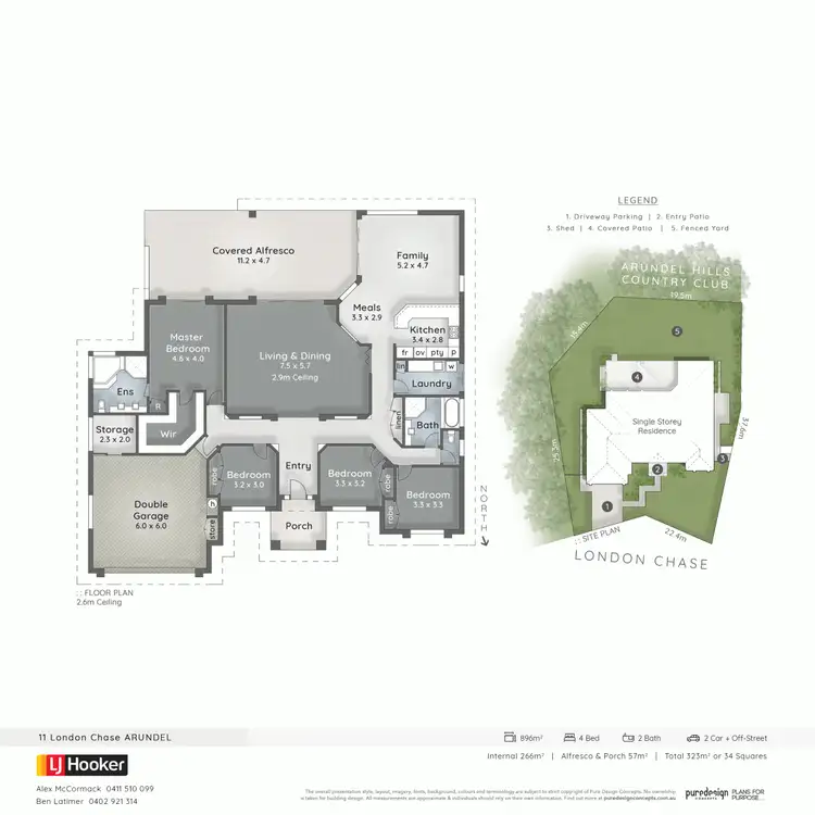 Floorplan of Homely house listing, 11 London Chase, Arundel QLD 4214