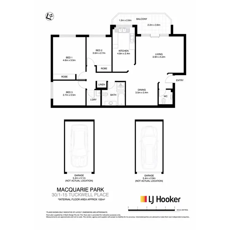 Floorplan of Homely apartment listing, 30/1-15 Tuckwell Place, Macquarie Park NSW 2113