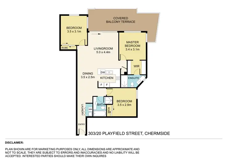 Floorplan of Homely unit listing, 303/20 Playfield Street, Chermside QLD 4032