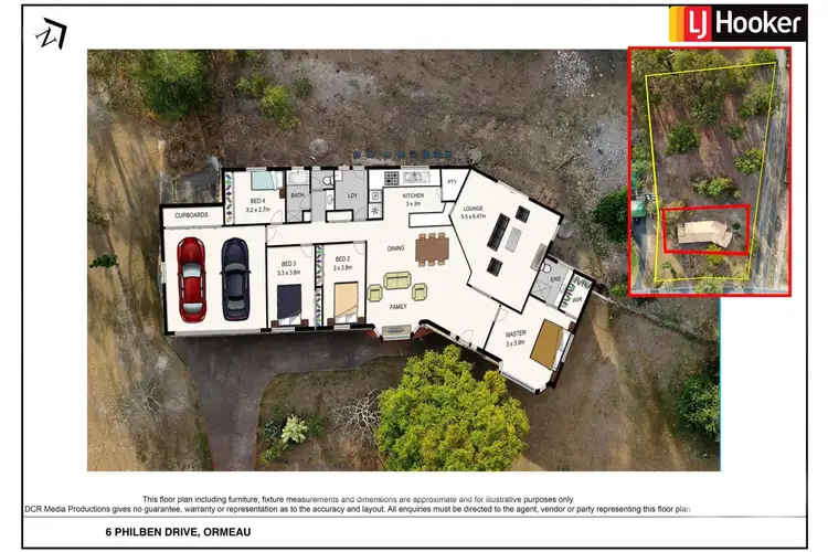 Floorplan of Homely house listing, 6 Philben Drive, Ormeau QLD 4208