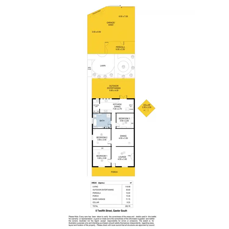 Floorplan of Homely house listing, 8 Twelfth Street, Gawler South SA 5118