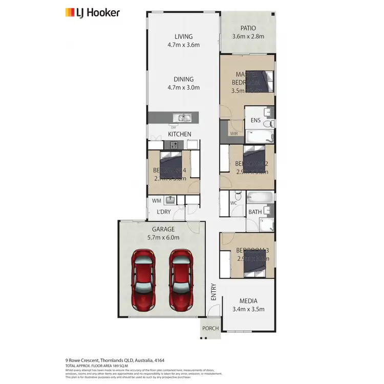 Floorplan of Homely house listing, 9 Rowe Crescent, Thornlands QLD 4164