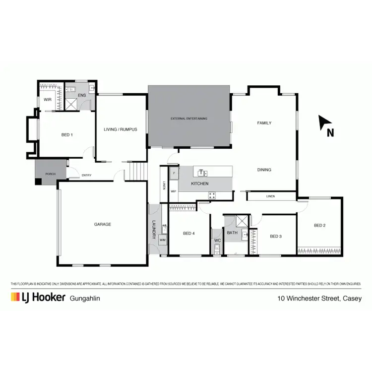Floorplan of Homely house listing, 10 Winchester Street, Casey ACT 2913