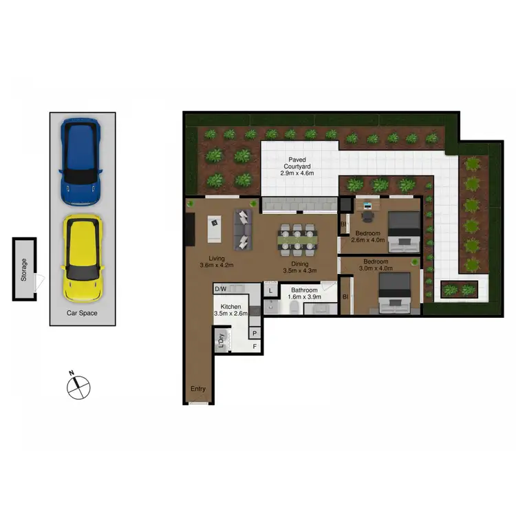Floorplan of Homely apartment listing, 8/57 Lowanna Street, Braddon ACT 2612